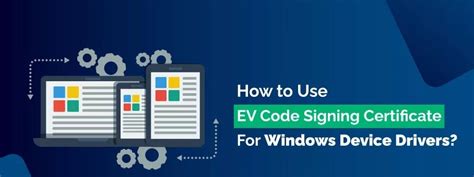 ev code certificates for windows